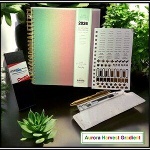 2026 Planner Set - Aurora Harvest Gradient | Bella Rosa Maria Boutique Exclusive